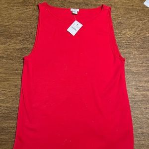 J. Crew Red Knit Tank